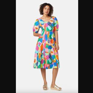 Gorman Rock Pool Holiday Colorful Abstract Print Dress AU 8 / US 4